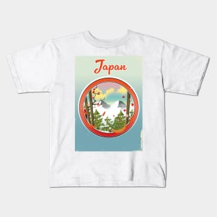 Japan vintage travel logo Kids T-Shirt